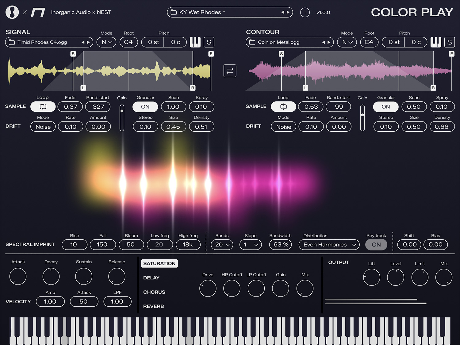 Color Play plugin interface